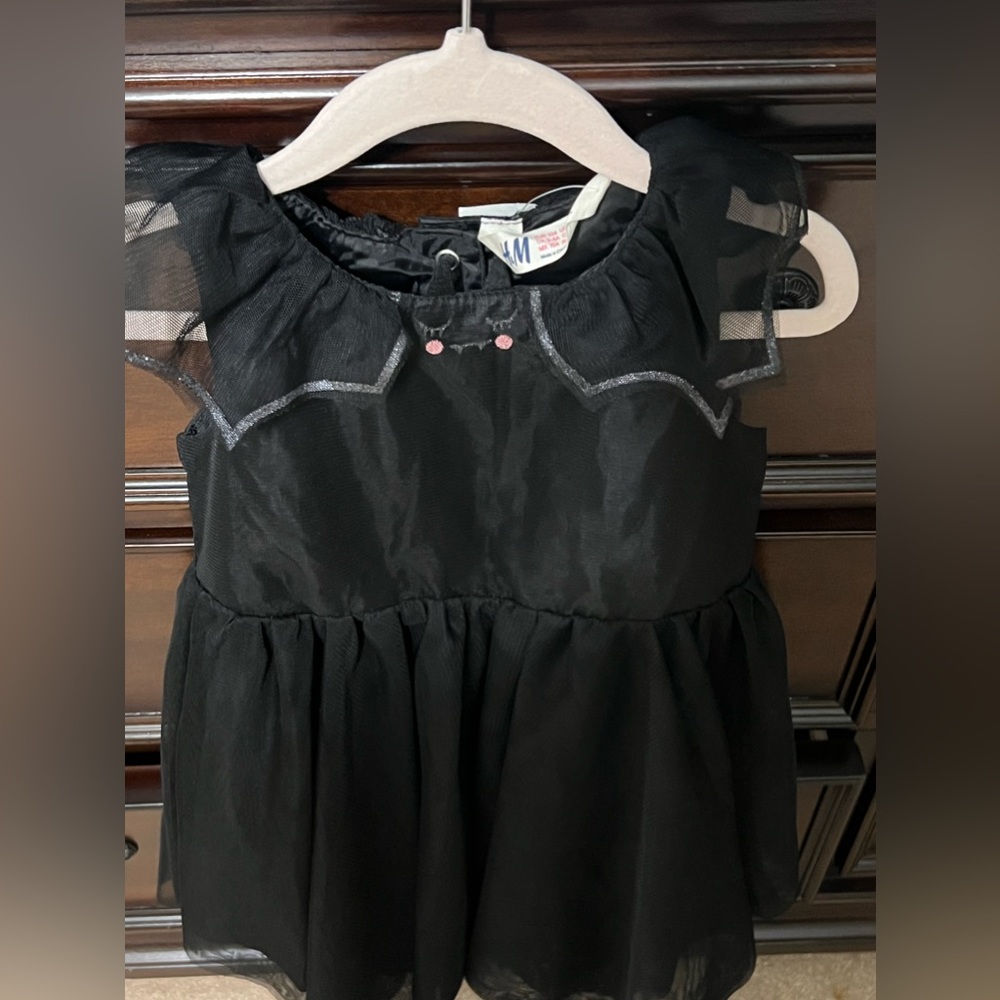kids Halloween black dress
